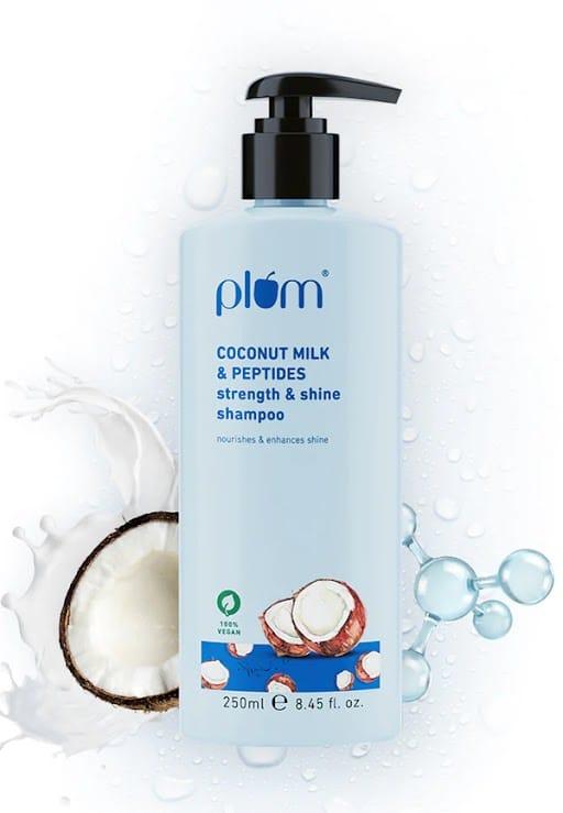 Coconut Milk & Peptides Strength & Shine shampoo | Contains Coconut Milk, Pea Peptide | Enhances Hair's Shine and Strengthens Hair | Paraben-Free| 10