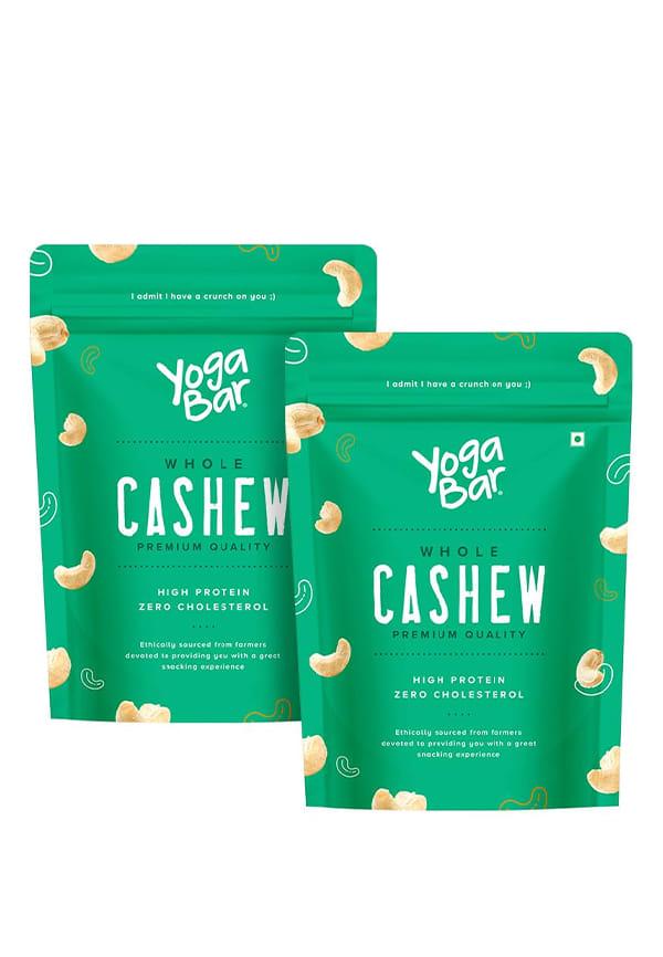 Cashews | 100% Natural & Premium Whole Organic Cashew Nuts(Pack of 2)