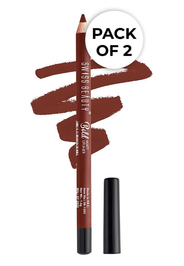 Bold Matte Lipliner Pencil Shade-07 (Pack Of 2)