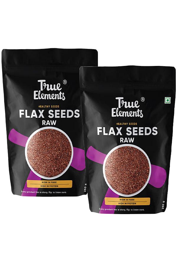 Raw Flax Seeds (Pack Of 2 )