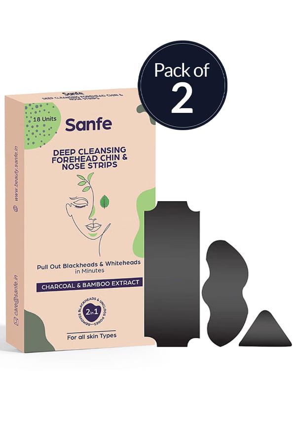 Deep Cleansing Forehead, Chin & Nose Strips(Pack of 2)