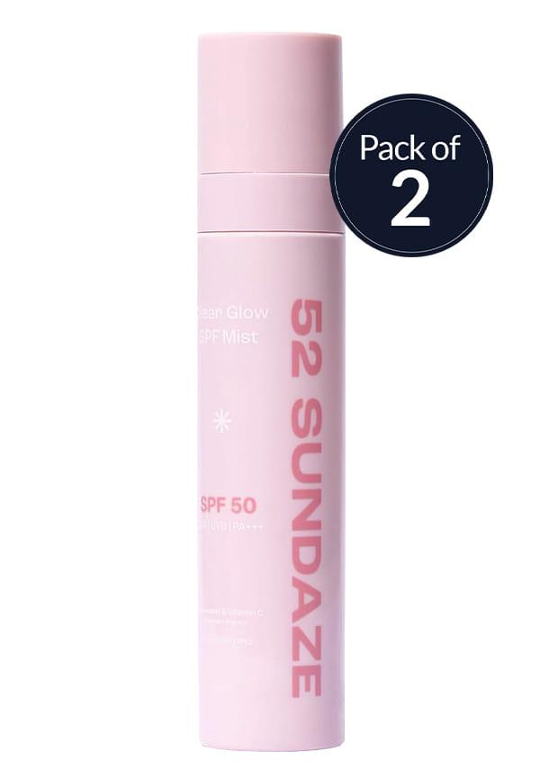 Clear Glow SPF Mist - Rosewater- Duo Pack
