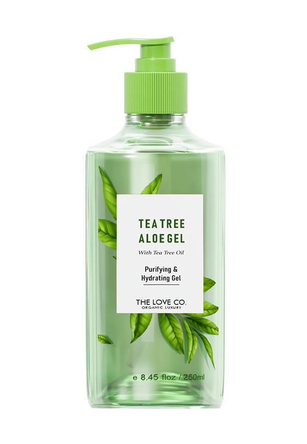 Gel - Tea Tree Aloe Gel for Face, Skin, Hair - Organic Aloe Vera Gel For Face, Skin and Hair