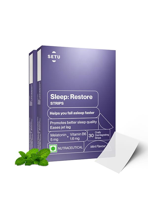 Melatonin 5mg - Orally Dissolving Strips | Plant Based 5 mg Melatonin | Tasty Mint Flavor