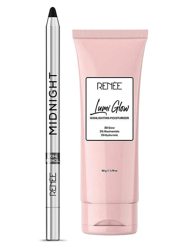 Smudge-Proof Kajal + Dewy Glow Moisturizer Combo