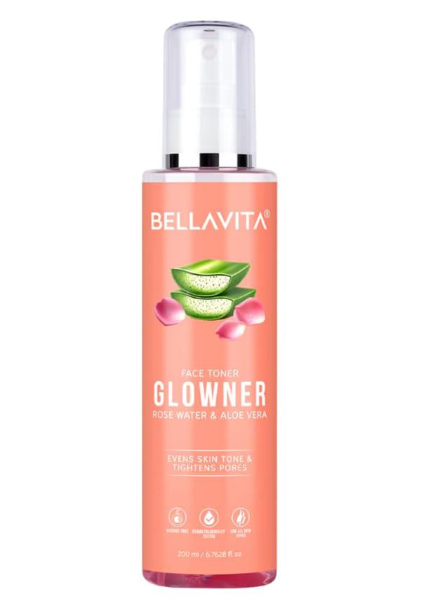 Glowner Rose Water Face Mist & Toner For Pore Minimizing Tightening - Alcohol & Free