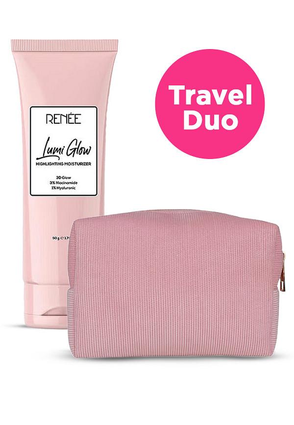 Lumi Glow Highlighter Moisturizer + Corduroy Pouch