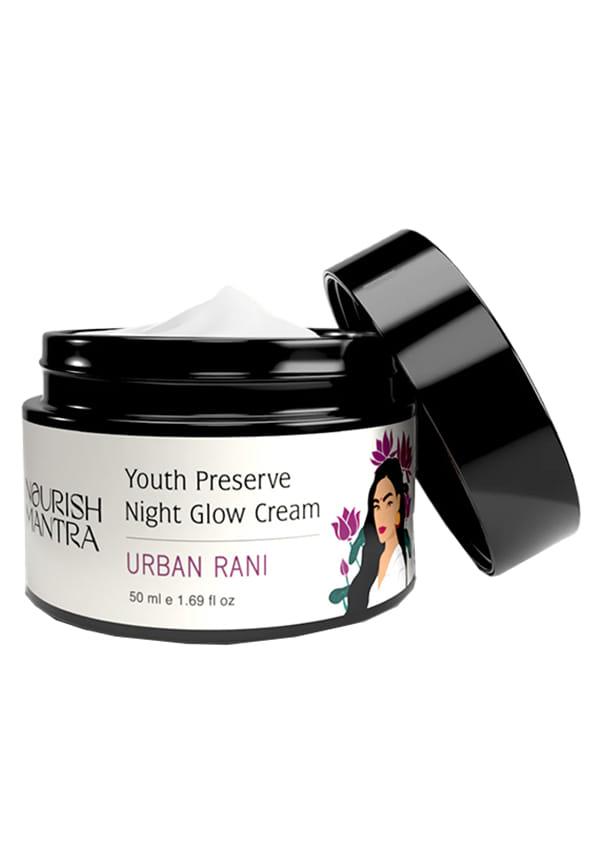 Urban Youth Preserve Night Glow Cream with Retinol for Youthful-Looking Skin