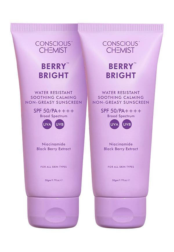 Berry Bright Niacinamide Sunscreen Spf 50 Pa++++ Pack Of 2 Combo