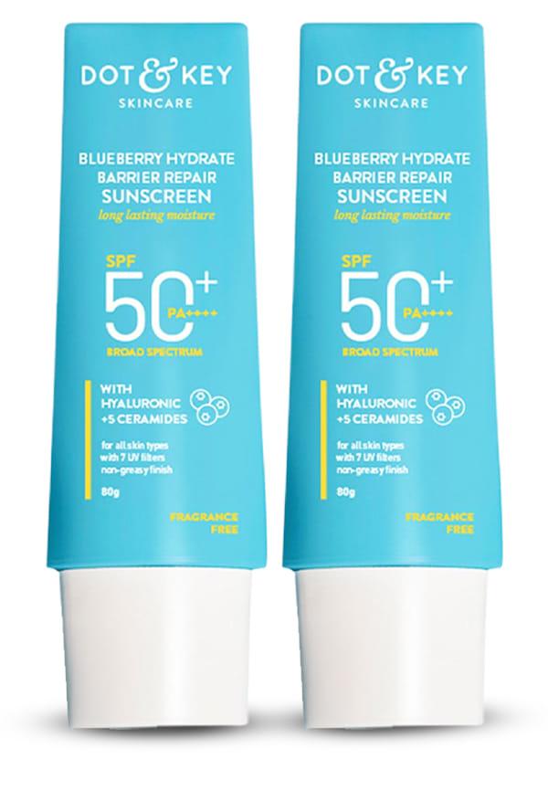 Blueberry Hydrate Barrier Repair Sunscreen Spf 50+, Pa++++ (Pack Of 2)