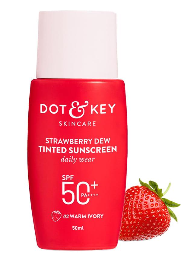 Strawberry Dew Tinted Sunscreen Spf 50+ Pa++++