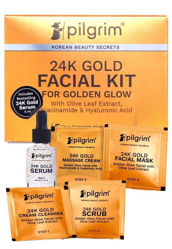 24K Gold 5 Steps Facial Kit