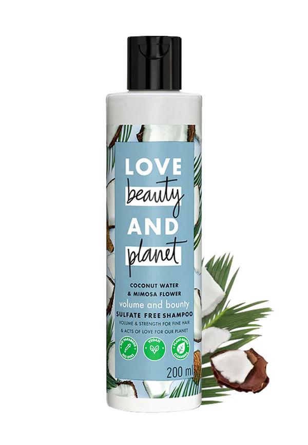 Coconut Water and Mimosa Flower Sulfate Free Volume and Bounty Shampoo