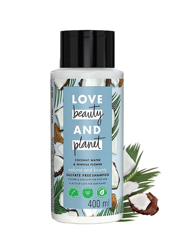 Coconut Water and Mimosa Flower Sulfate Free Volume and Bounty Shampoo
