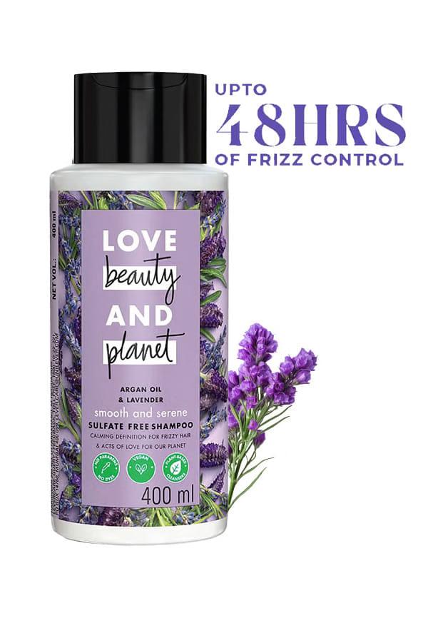Argan Oil and Lavender Sulfate Free Smooth and Serene Shampoo