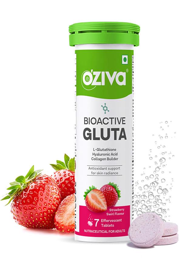 Bioactive Gluta with L-Glutathione to Reduce Pigmentation Tablets, Strawberry