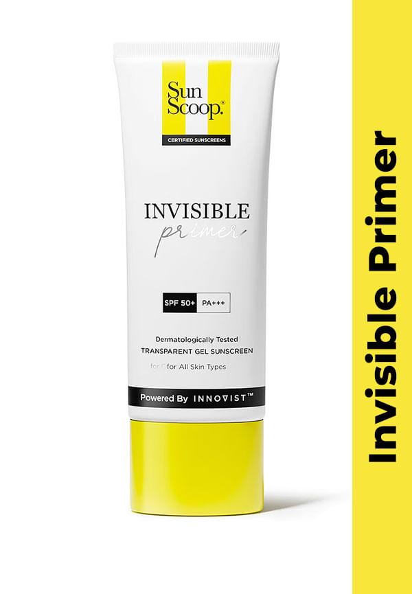 Invisible Primer Sunscreen Gel SPF 50 PA+++ | SPF 50 Gel Sunscreen for Dry & Oily Skin