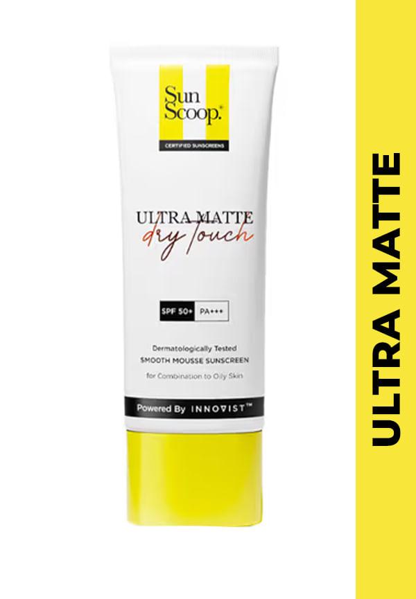Ultra Matte Dry Touch Sunscreen SPF 50 PA+++ | SPF50 Sunscreen for Oily Skin | Matte Finish
