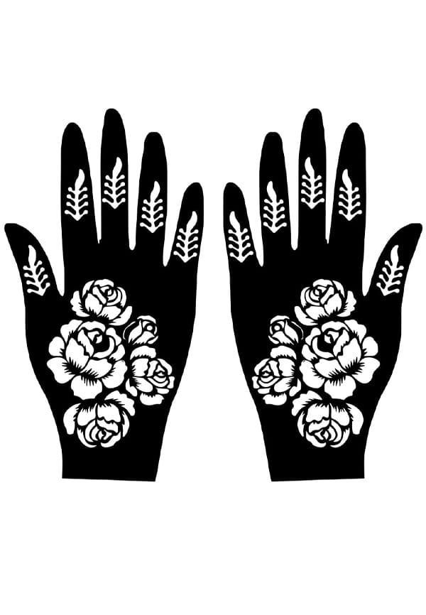 Mehndi Stencil | Assorted Design Set, Henna Tattoo Stencil/ Sticker