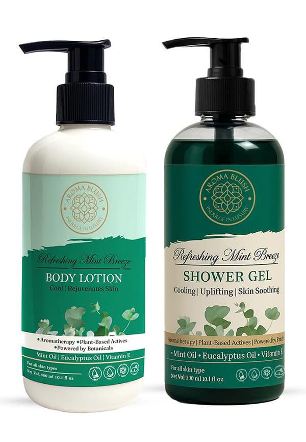 Refreshing Mint Breeze Body Lotion & Shower Gel Duo