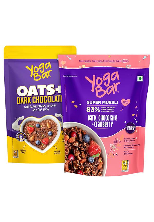 Dark Chocolate Oats + Dark Chocolate Muesli