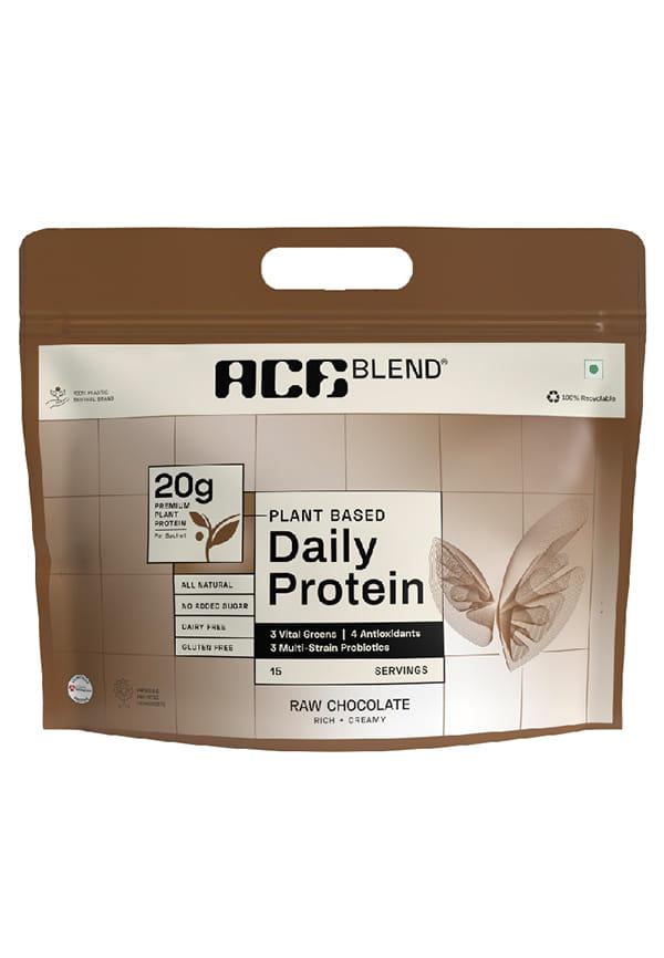 DAILY 20G Vegan Plant Protein Powder, Raw Chocolate