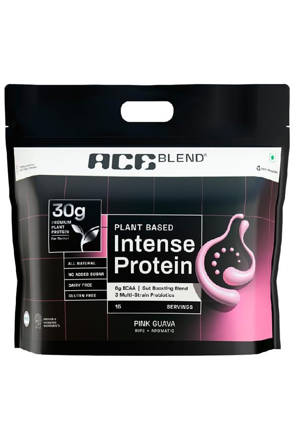 INTENSE 30G A-Grade Plant Protein Powder, Pink Guava Flavour