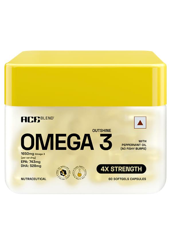 Ace Blend Outshine Omega 3 Fish Oil Capsules