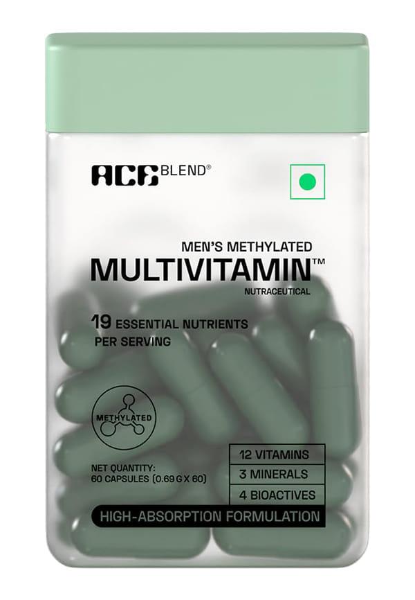 Methylated Multivitamin for Men, Supports Immunity, Focus & Heart Health