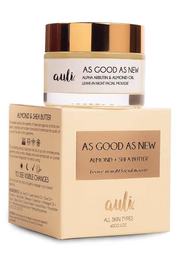 Auli As Good As New Anti-Ageing Night Cream with Almond Oil and Shea Butter for Face - 60 gm
