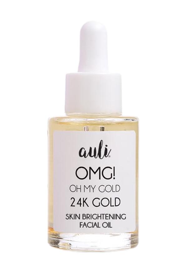 Auli OMG 24K Gold Flakes Induced Facial Oil, Prevents Ageing and Hydrates Skin - 30 gm