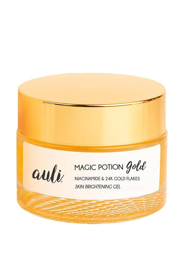 Auli 24K Gold Niacinamide Hydrating Gel with Saffron- Brightens, Fades Spots - 60gm