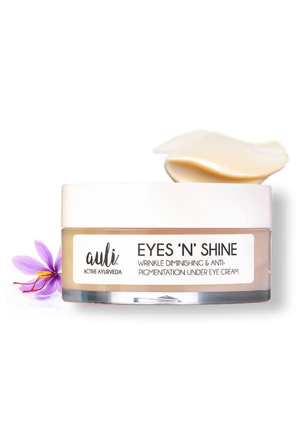 Auli Eyes and Shine Under-Eye Cream for Dark Circles, Puffiness, Wrinkles, Fine Lines - 30 gm
