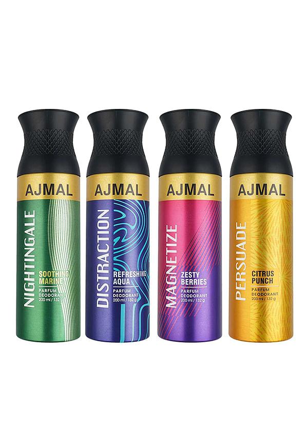 Nightingale, Distraction, Magnetize & Persuade Deodorant Combo (Pack of 4)
