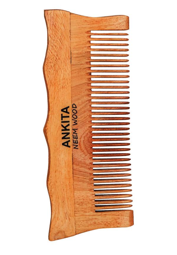 Neem Wooden Comb|Treated with Herbal Oils For Multi-Actions