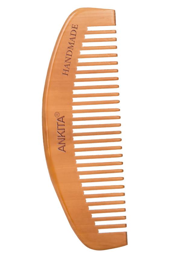 Wooden Handmade Hair Combs|No Static Hair Comb With Rounded Handle for Men, Women and Kids