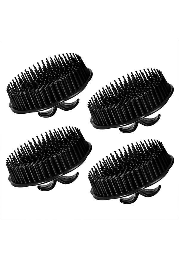 Hand Grip Round Comb & Scalp Massager | Small Round Hair Comb Shampoo Brush Scalp Massage