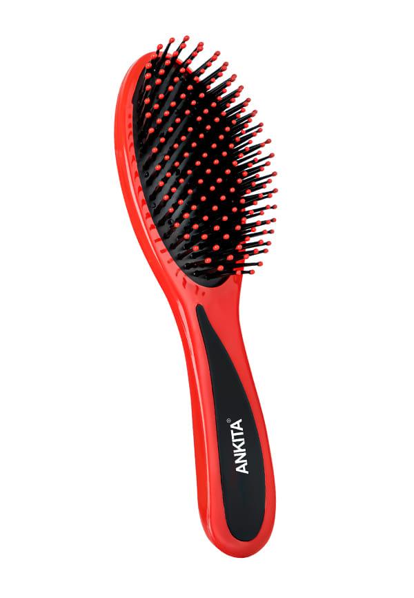 Flat Hair Brush with Strong and Flexible Nylon Bristles