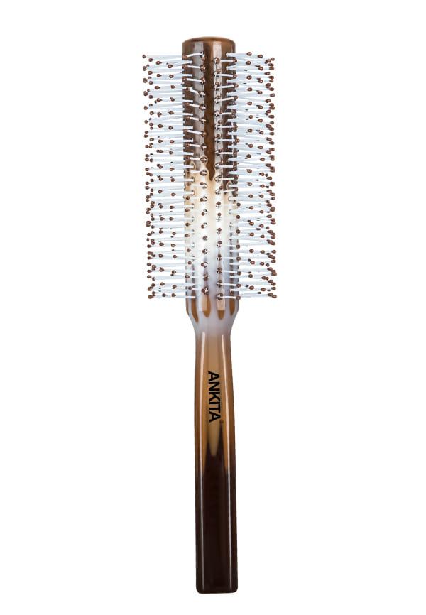 Round Hair Brush with Nylon Bristle