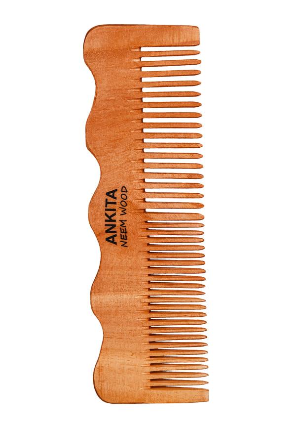 Neem Wooden Comb|Treated with Herbal Oils For Multi-Actions