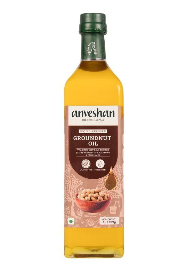 Wood Cold Pressed Groundnut Oil