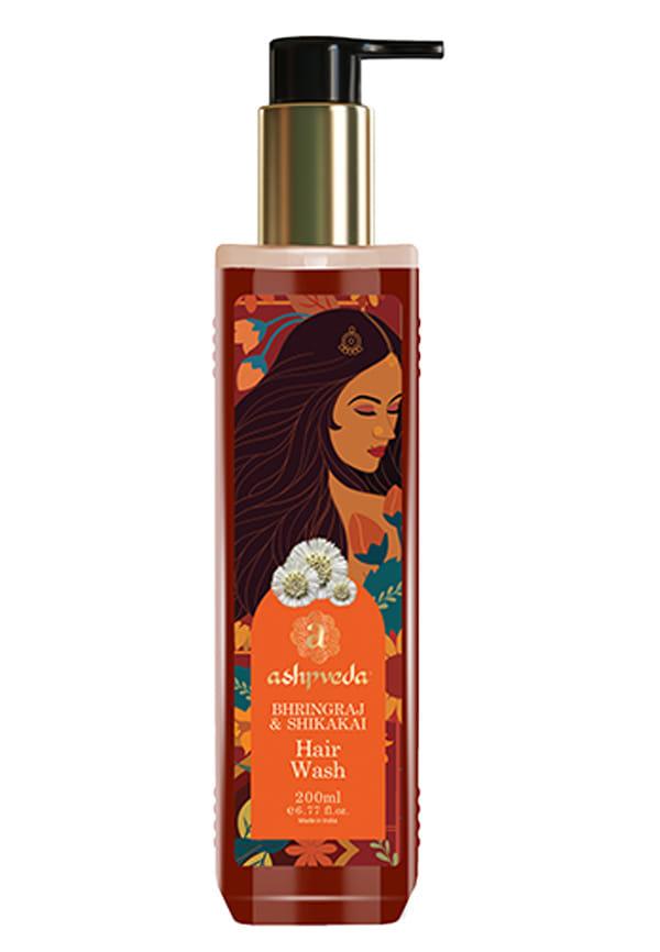 Bhringraj and Shikakai Anti Hair Fall Hair Wash Shampoo - Sulphate and Paraben Free Natural and Ayurvedic Shampoo (200ml)