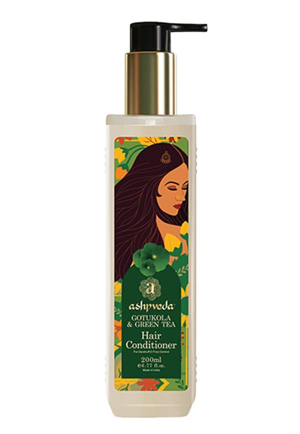 Gotu Kola & Green Tea Hair Conditioner - Nourishing, Moisturizing Ayurvedic Formula - Promotes Healthy, Silky-Smooth Hair - Natural Ingredients for D