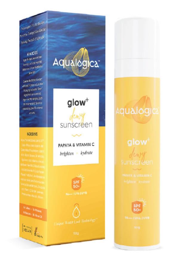 Glow+ Dewy Sunscreen SPF 50 PA++++ with Papaya & Vitamin C