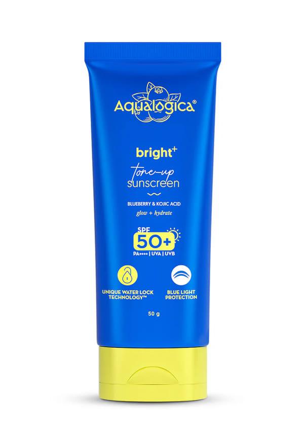 Bright+ Tone Up Sunscreen SPF 50+ PA++++ with Kojic Acid & Blueberry