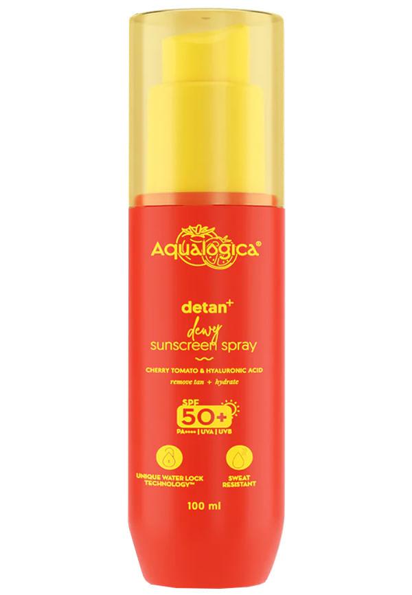 Detan+ Dewy Sunscreen Spray SPF 50+ PA++++ UVA/B Protection