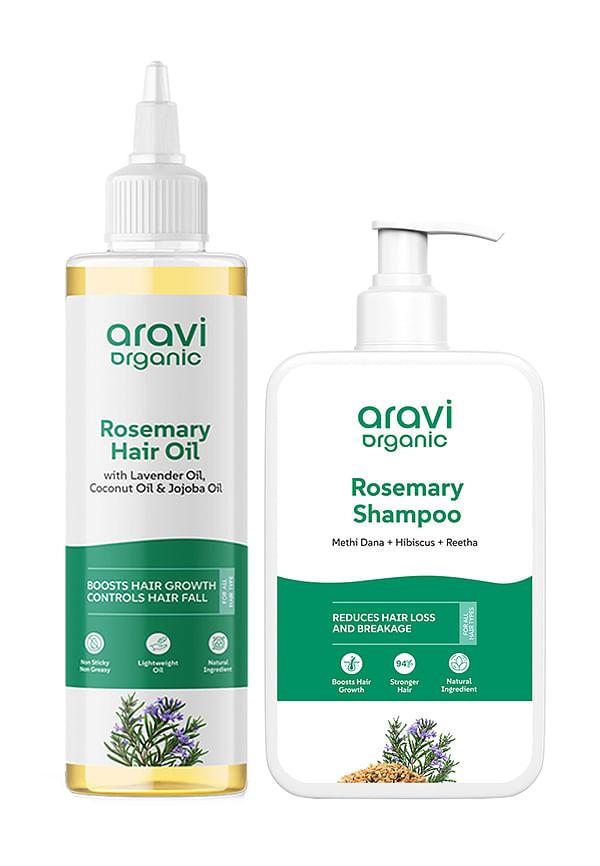 Rosemary Hair Oil & Rosemary Shampoo Kit For Hair Growth - Pack Of 2