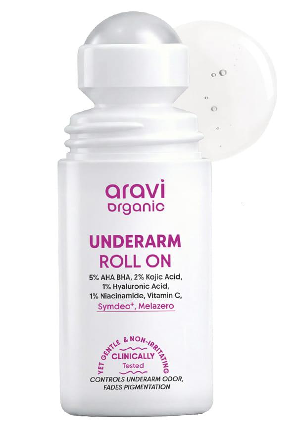Brightening Underarm Roll On for Women & Men - Dark Underarm Pigmentation & Odour Control