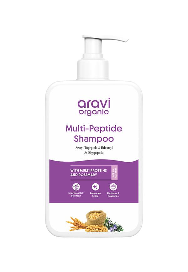 Multi Peptide Hairfall Shampoo - Acetyl Tripeptide 3, Palmitoyl, Oligopeptide & Rosemary