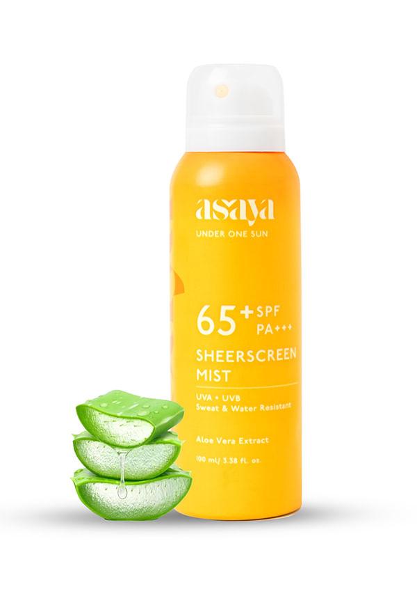 SPF 65+ Sunscreen Spray with Aloe Vera Extract | UVA + UVB Coverage